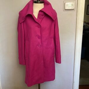 3-4 New York and company pink wool blend coat 6
